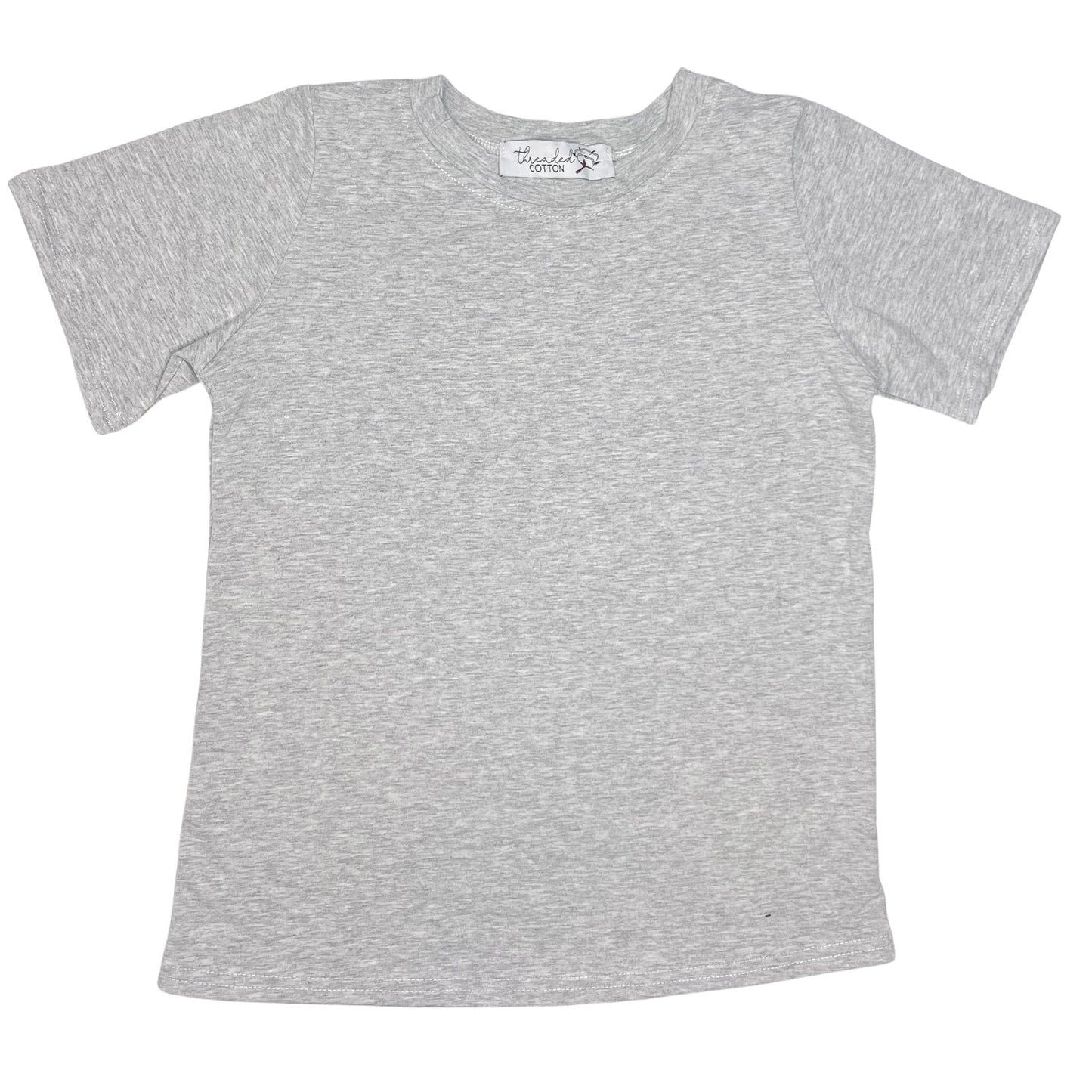 Threaded Cotton Boy Short Sleeve Shirt (95% cotton/spandex)