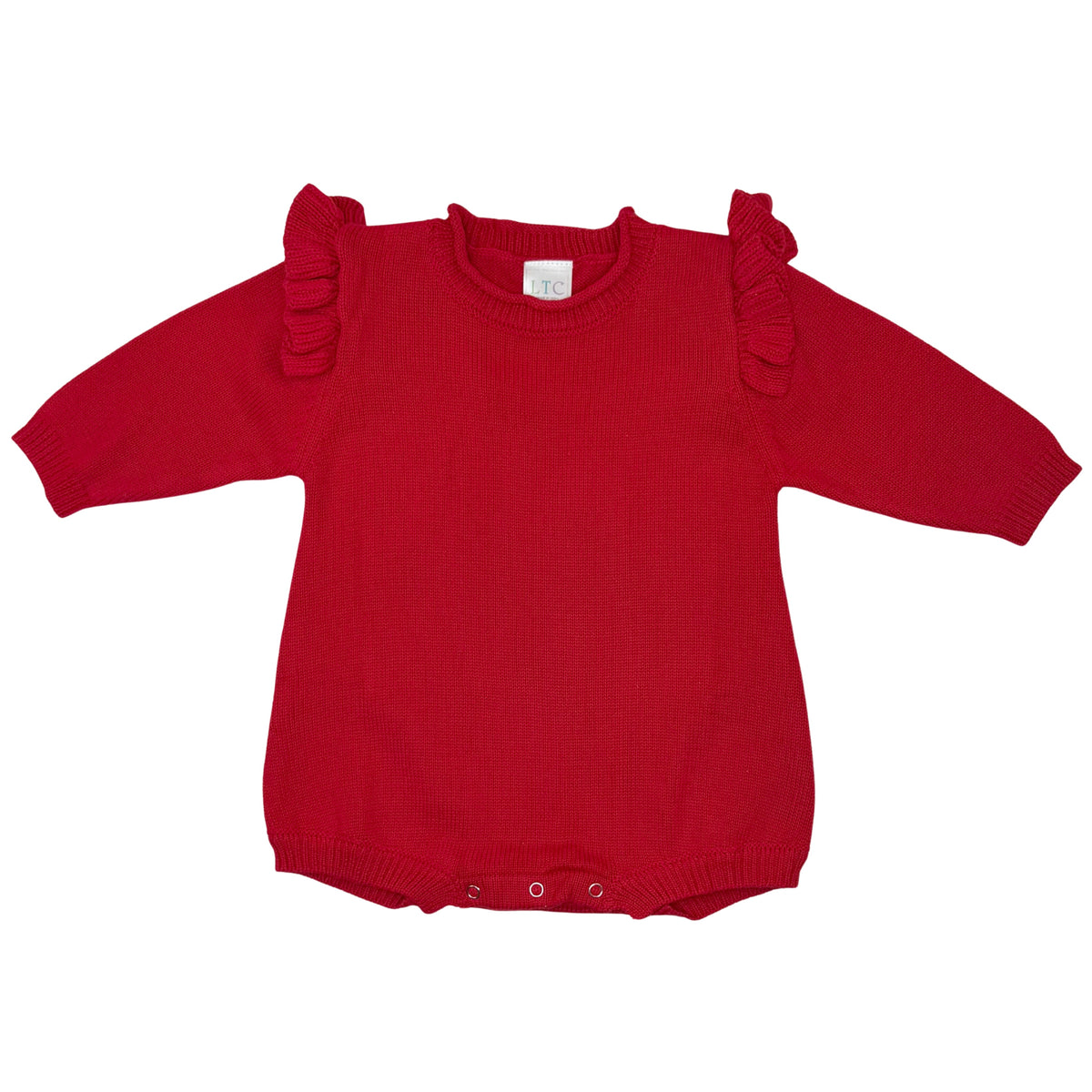 Girls Long Sleeve Roll Neck Ruffle Bubble