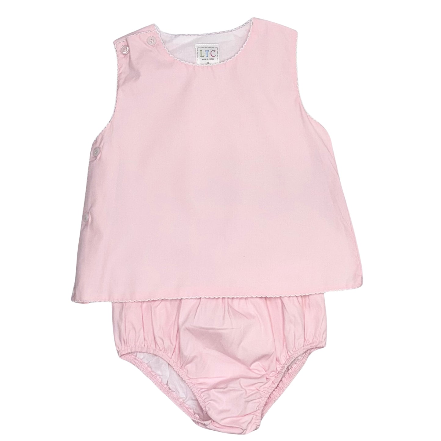 Girls Vintage Bloomer Set with Crochet
