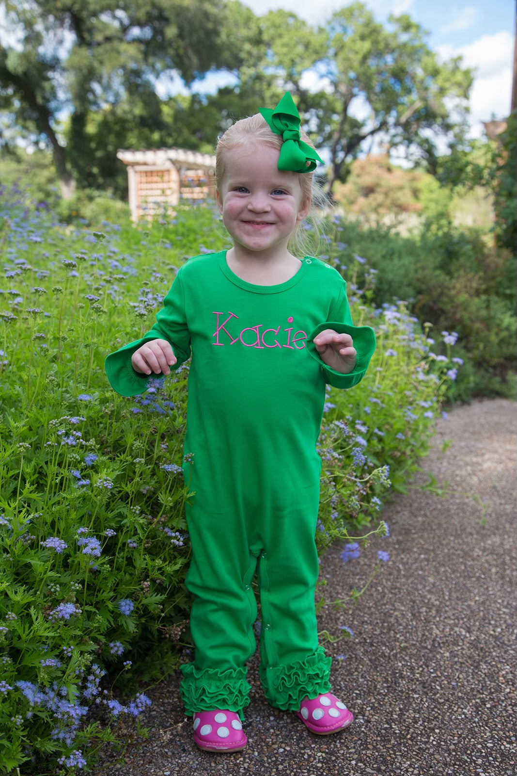 Girls Icing Ruffle Long Romper