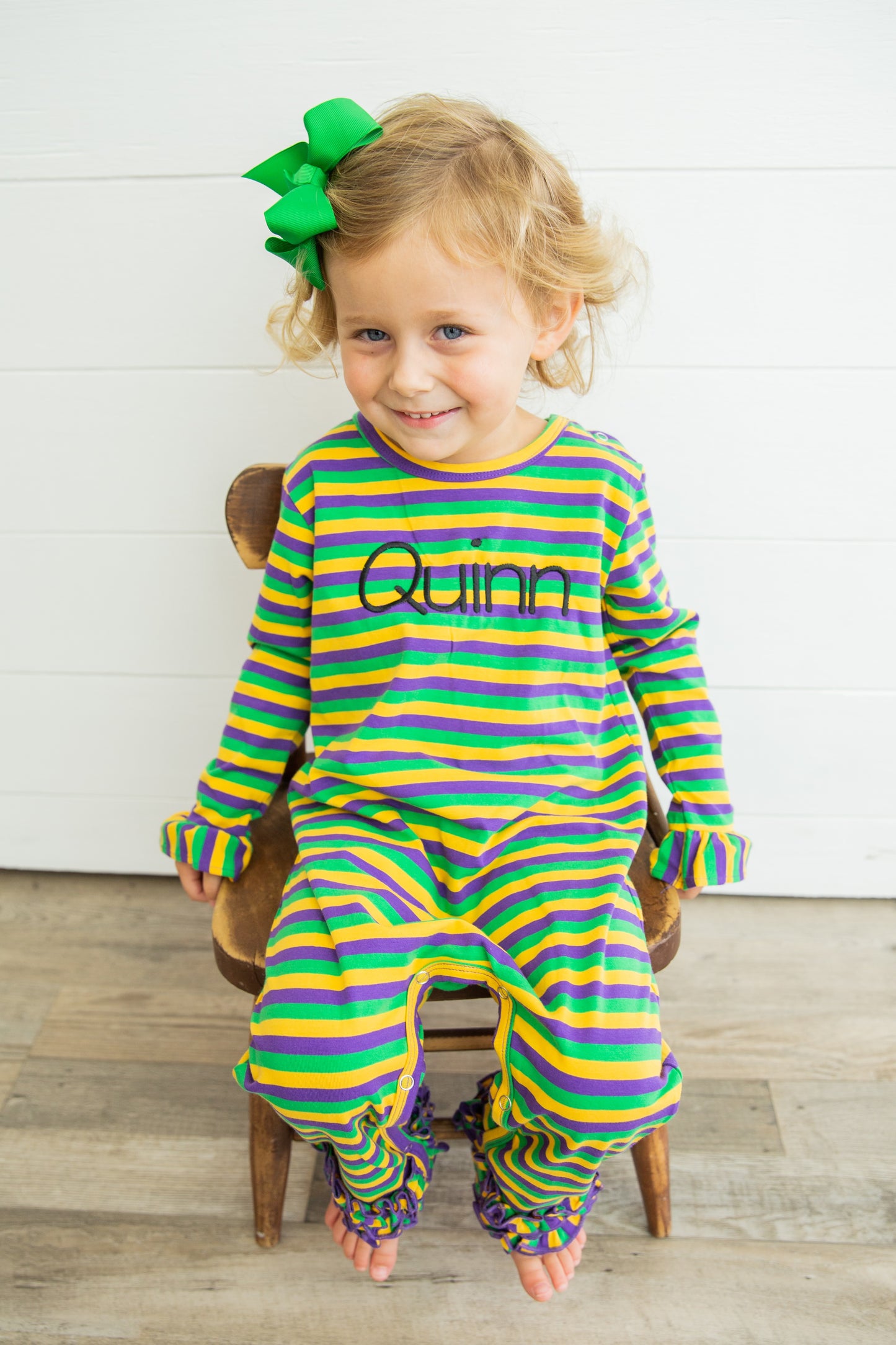 Girls Icing Ruffle Long Romper