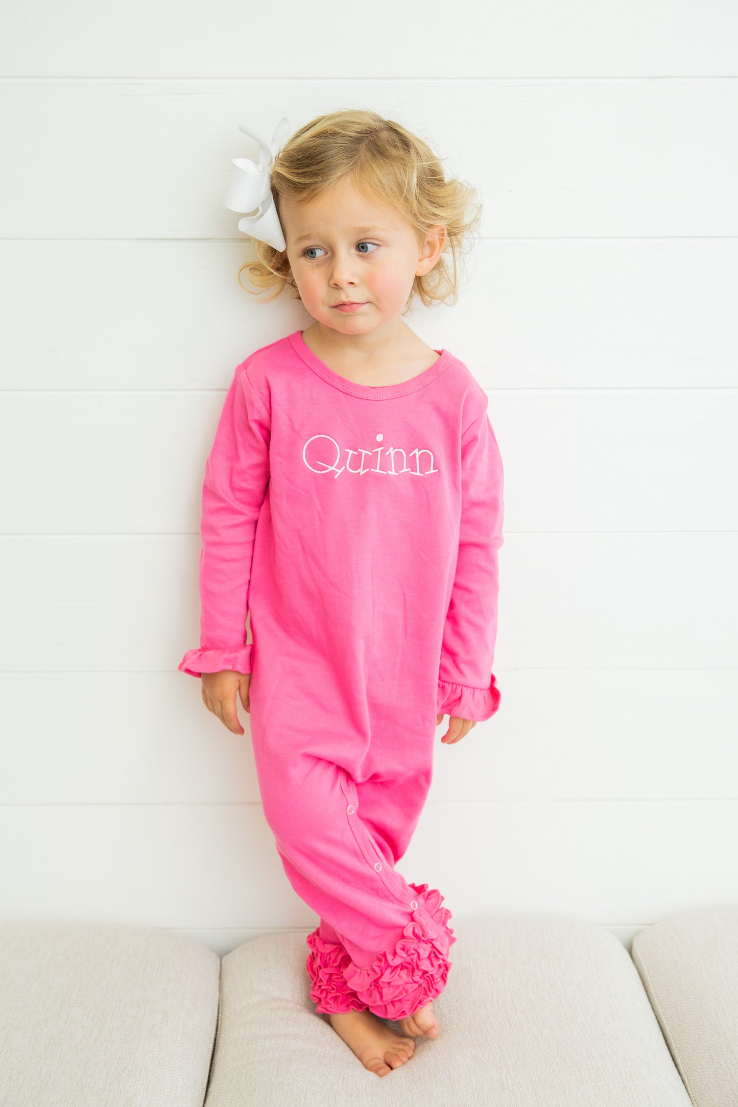 Girls Icing Ruffle Long Romper