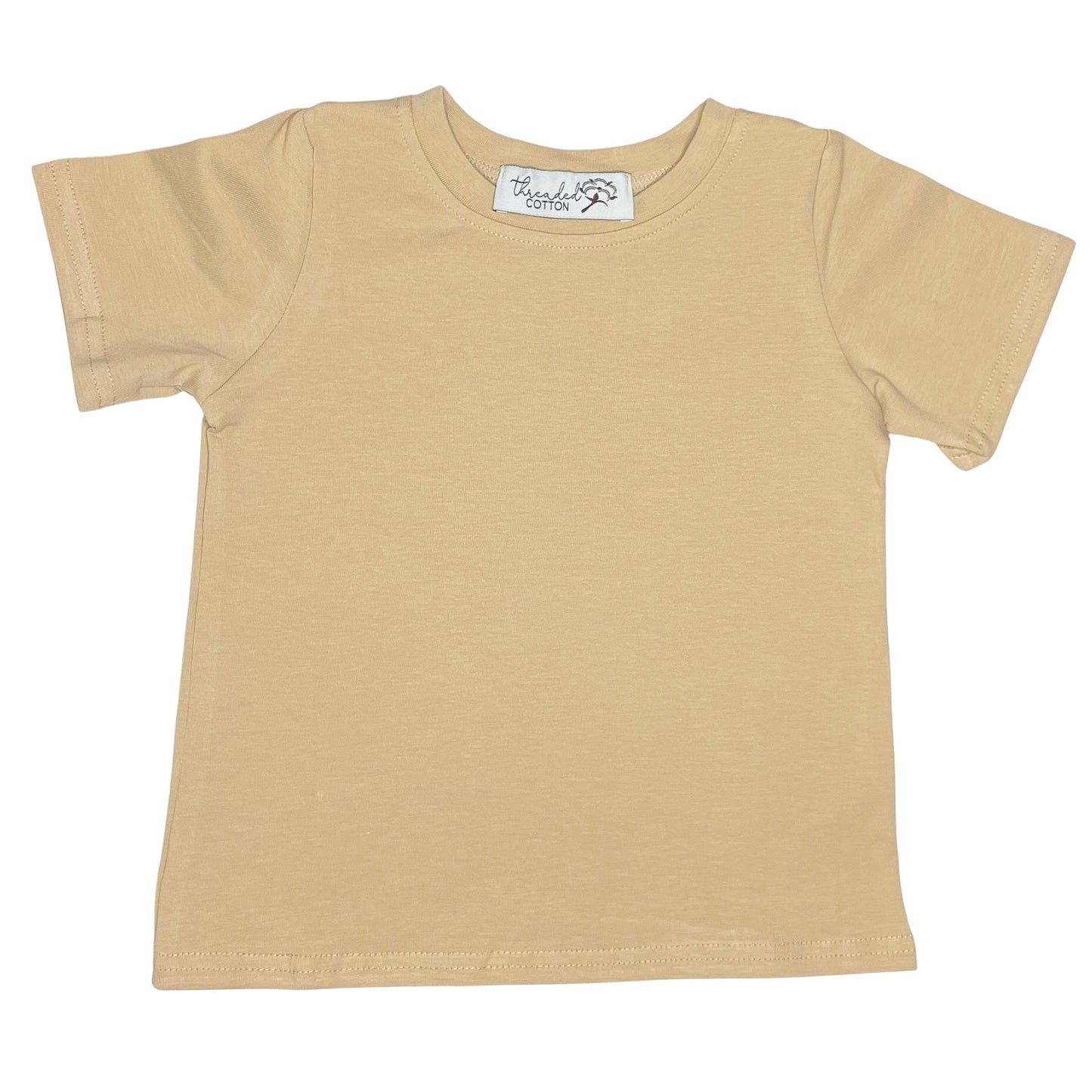 Threaded Cotton Boy Short Sleeve Shirt (95% cotton/spandex)
