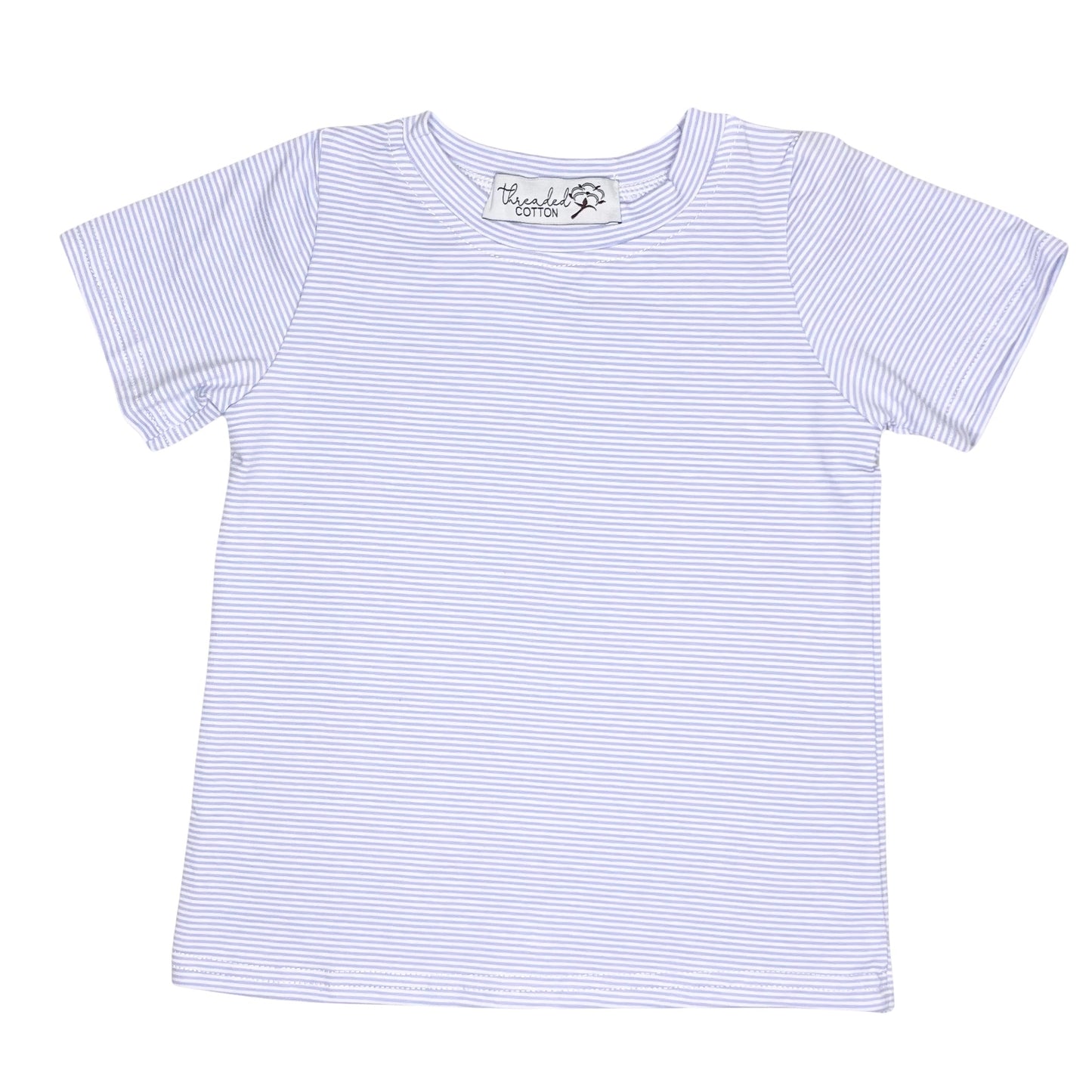 Threaded Cotton Boy Short Sleeve Shirt (95% cotton/spandex)