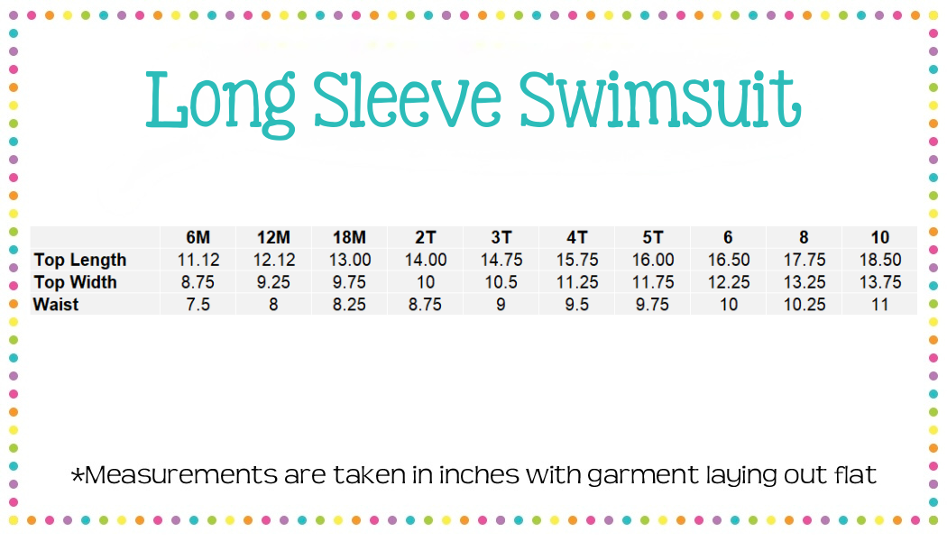 Girls Long Sleeve Two Piece Swimsuit