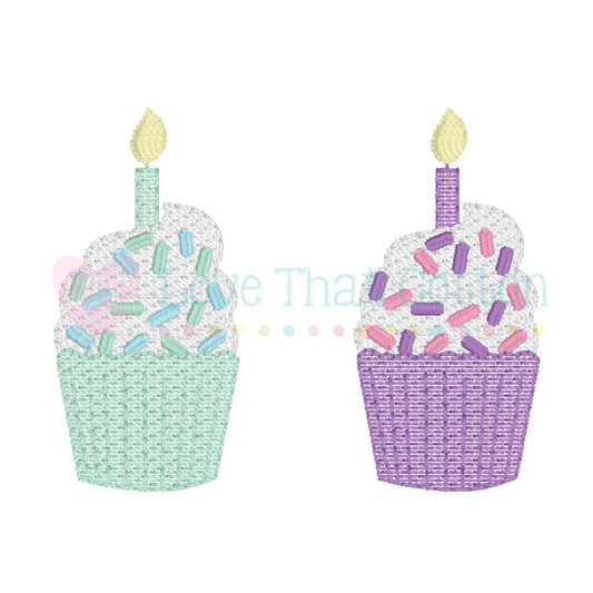 It's My Birthday Cupcake Sketch Mini