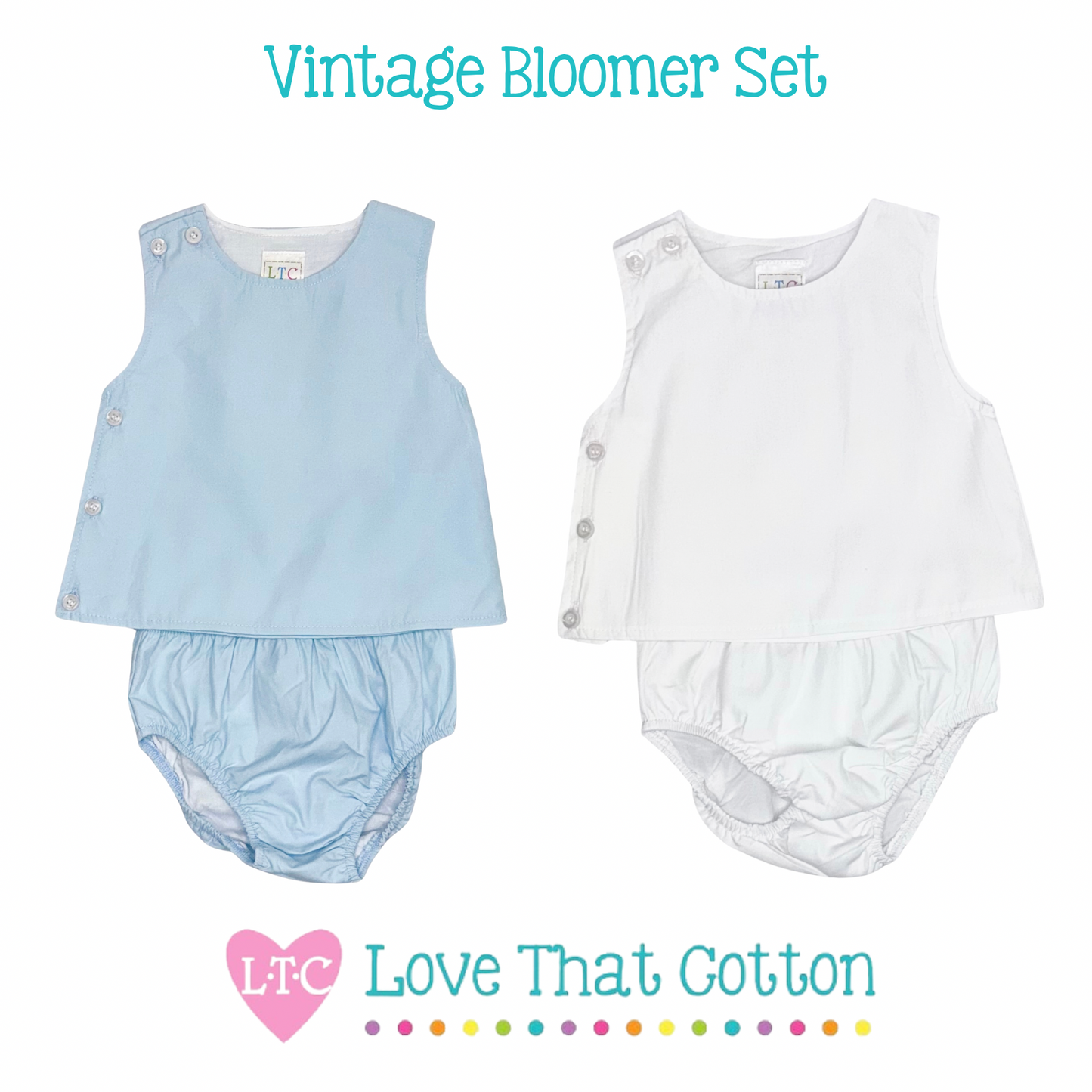 Unisex Vintage Bloomer Set