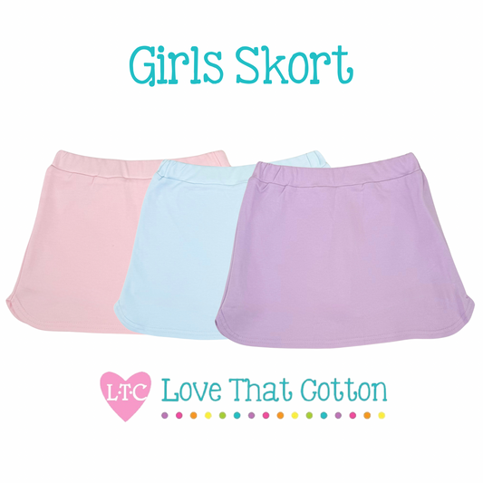 Girls Knit Skort (with Shorts underneath)