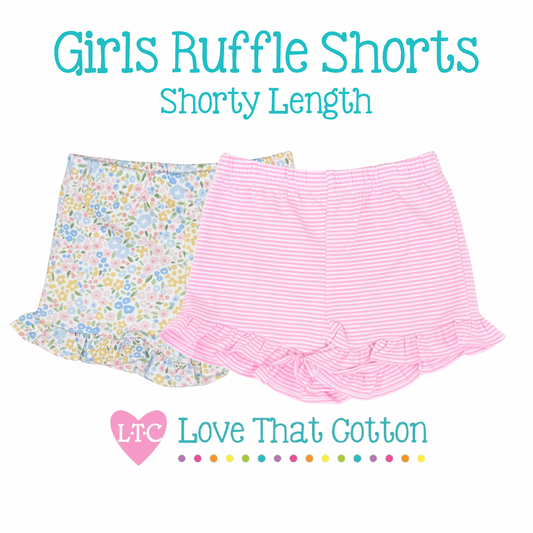 Girls Knit Ruffled Shorties (Shorty Length)