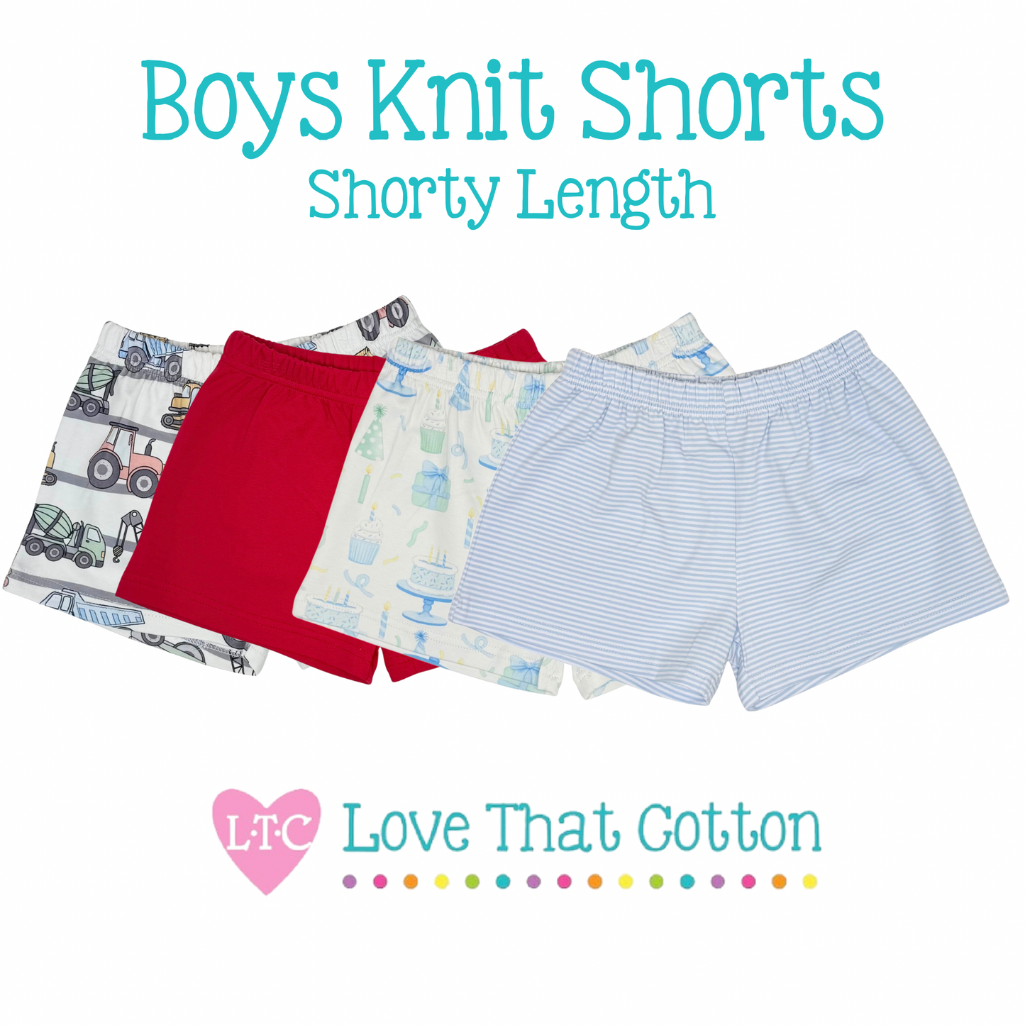 Boys Knit Shorts (Shorty Length)