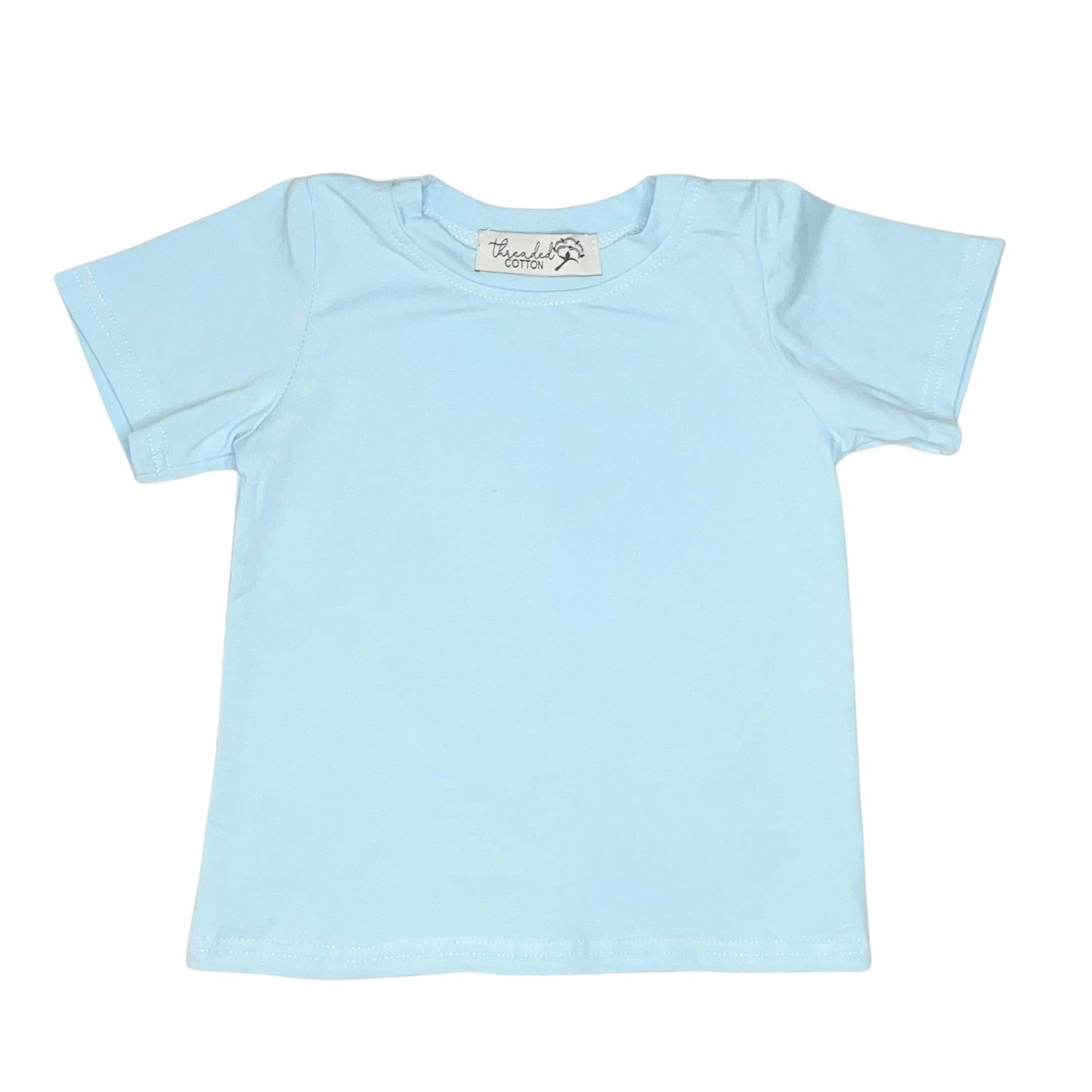 Threaded Cotton Boy Short Sleeve Shirt (95% cotton/spandex)