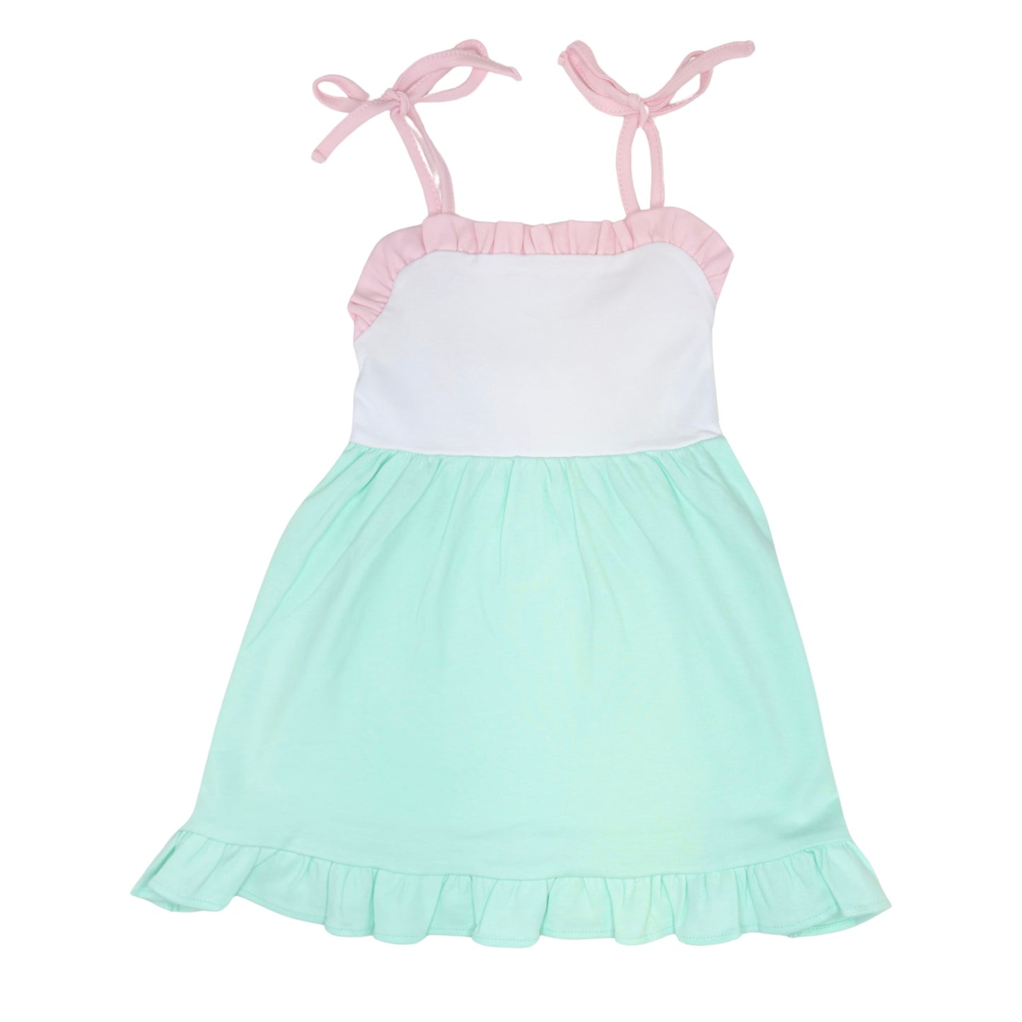 Girls Ruffle Tie Sun Dress