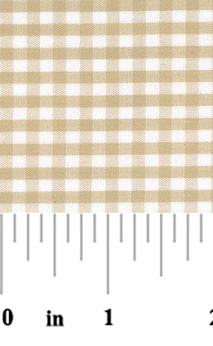 Fabric Finders Khaki Gingham 1/8”