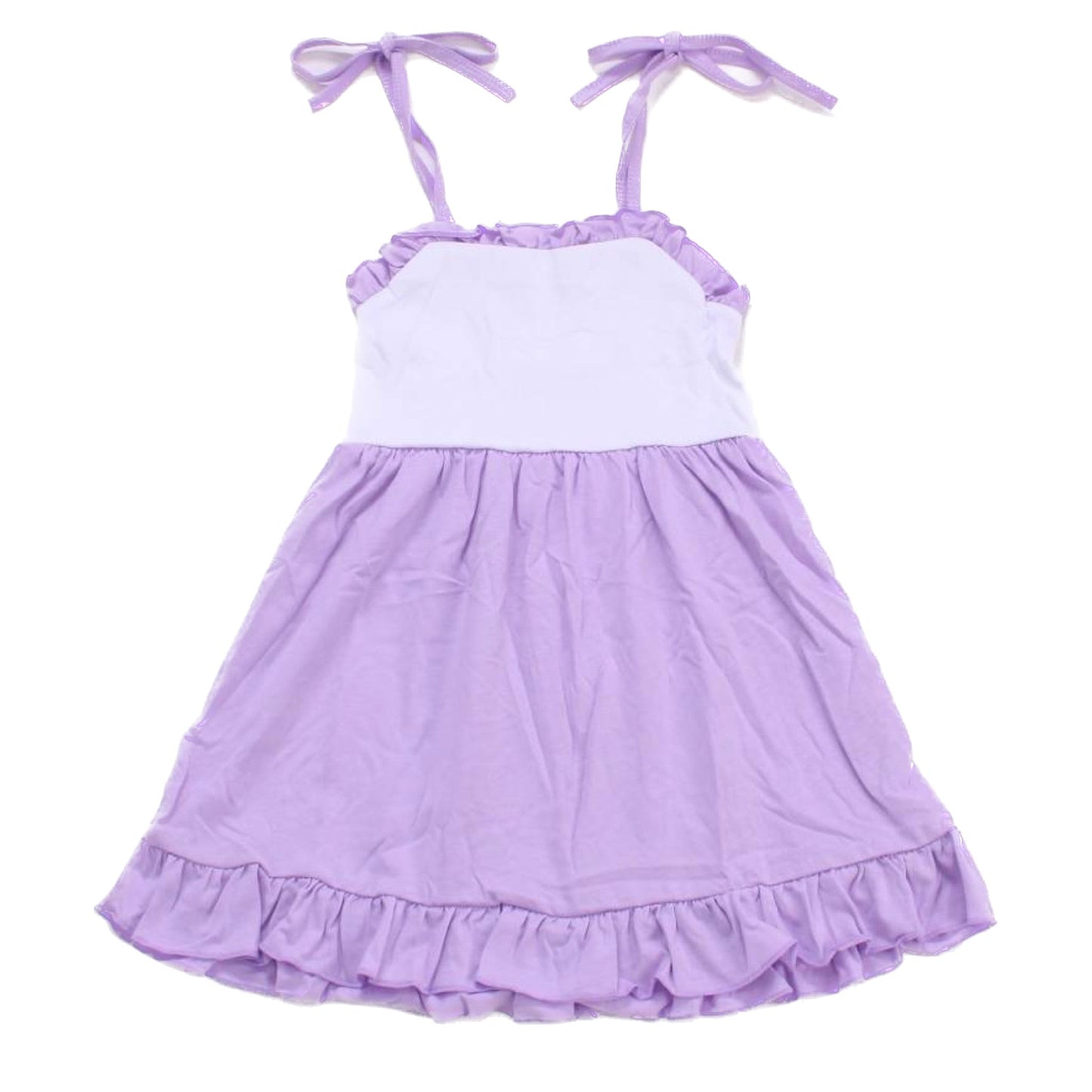 Ruffle Tie Sun Dress 100% Cotton