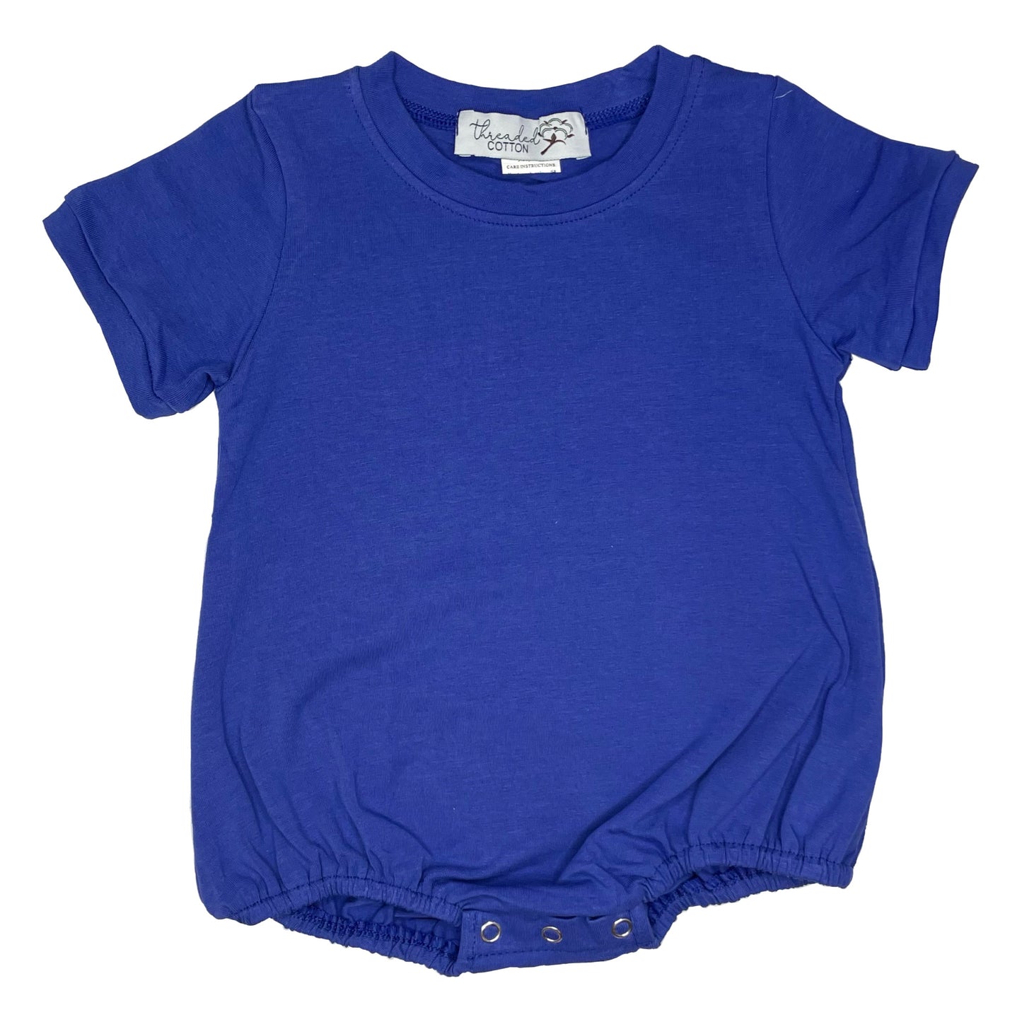 Threaded Cotton Boy Short Sleeve Bubble 95% Cotton