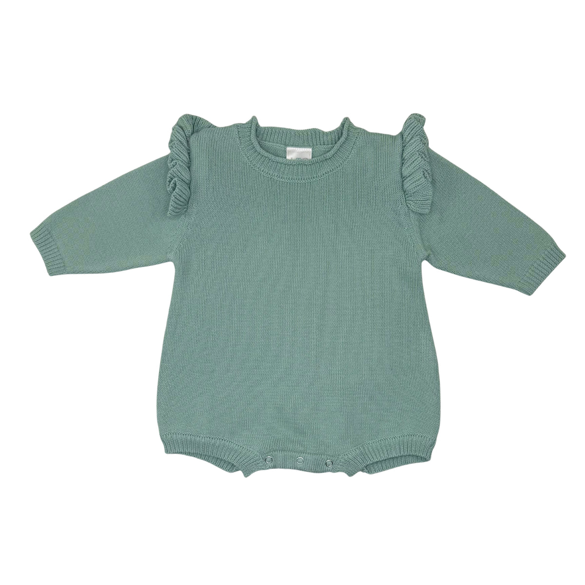 Girls Long Sleeve Roll Neck Ruffle Bubble
