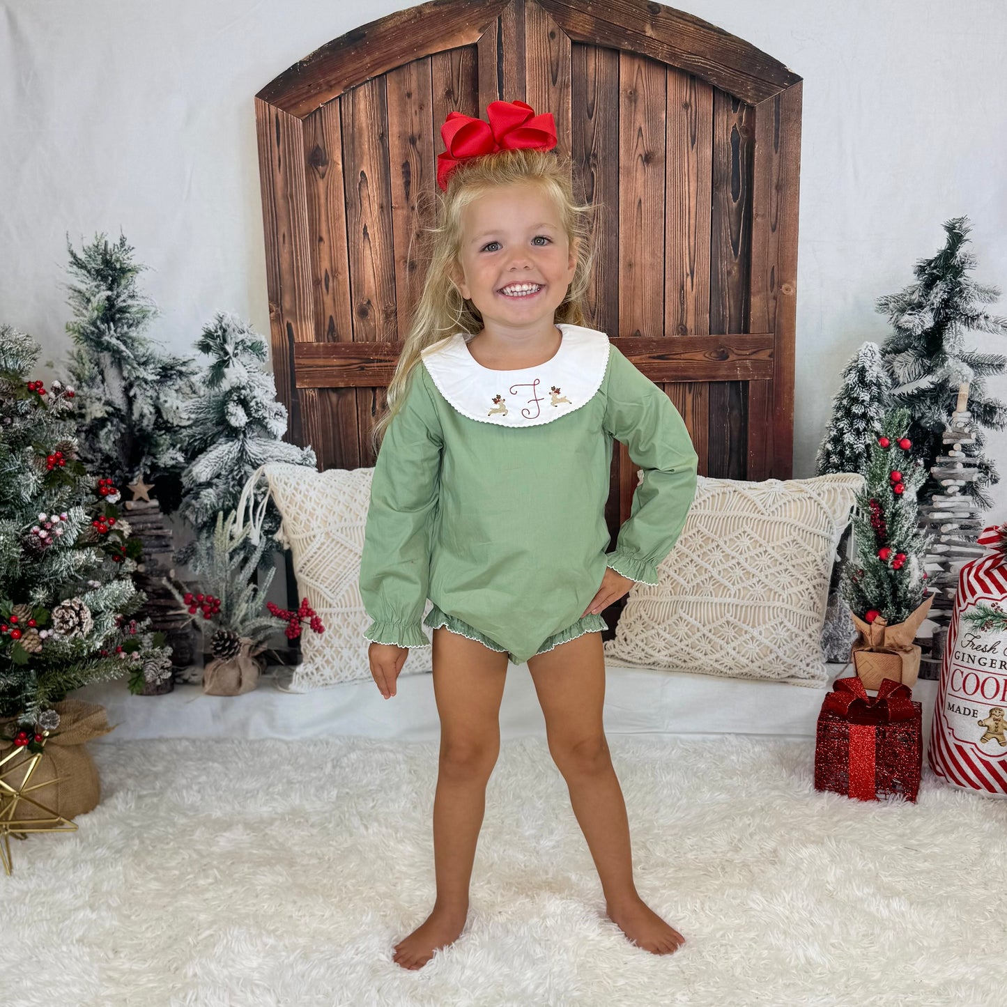 Girls Long Sleeve Bishop Bubble
