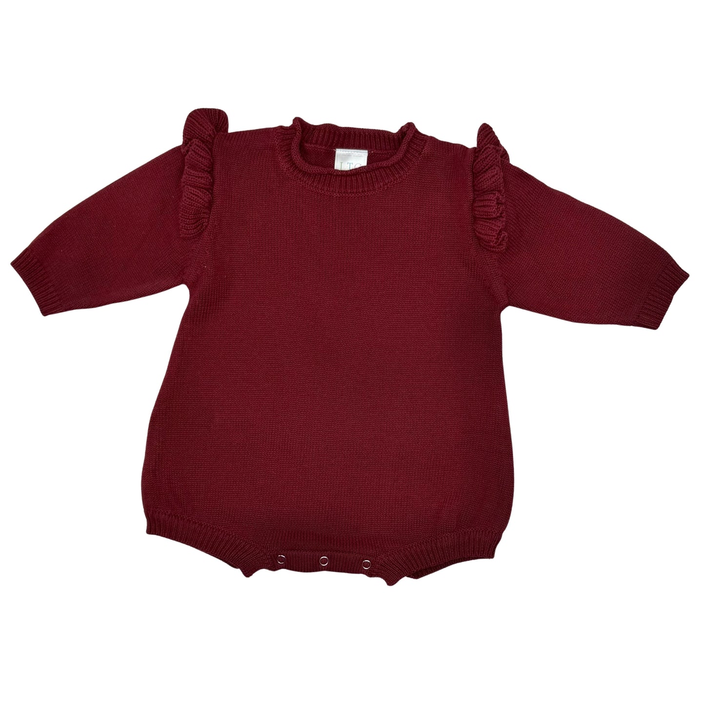 Girls Long Sleeve Roll Neck Ruffle Bubble