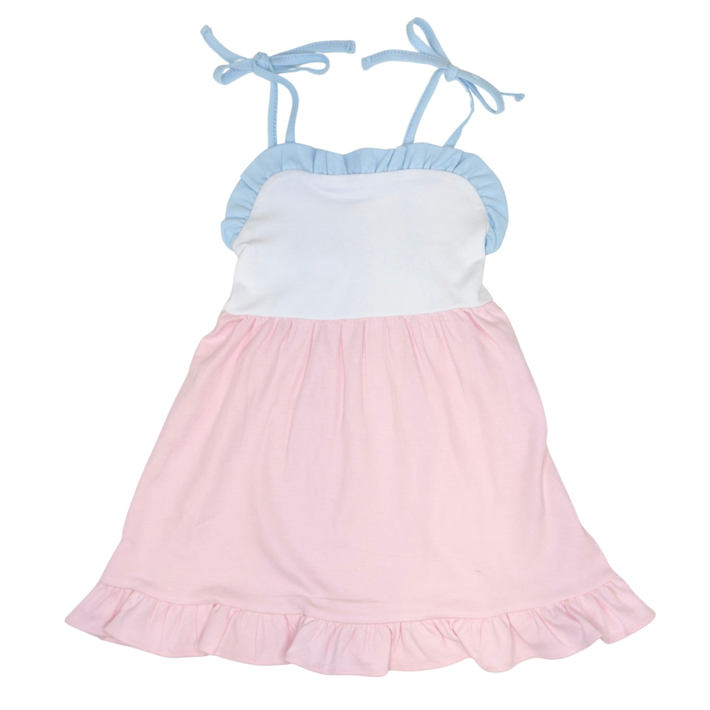 Girls Ruffle Tie Sun Dress