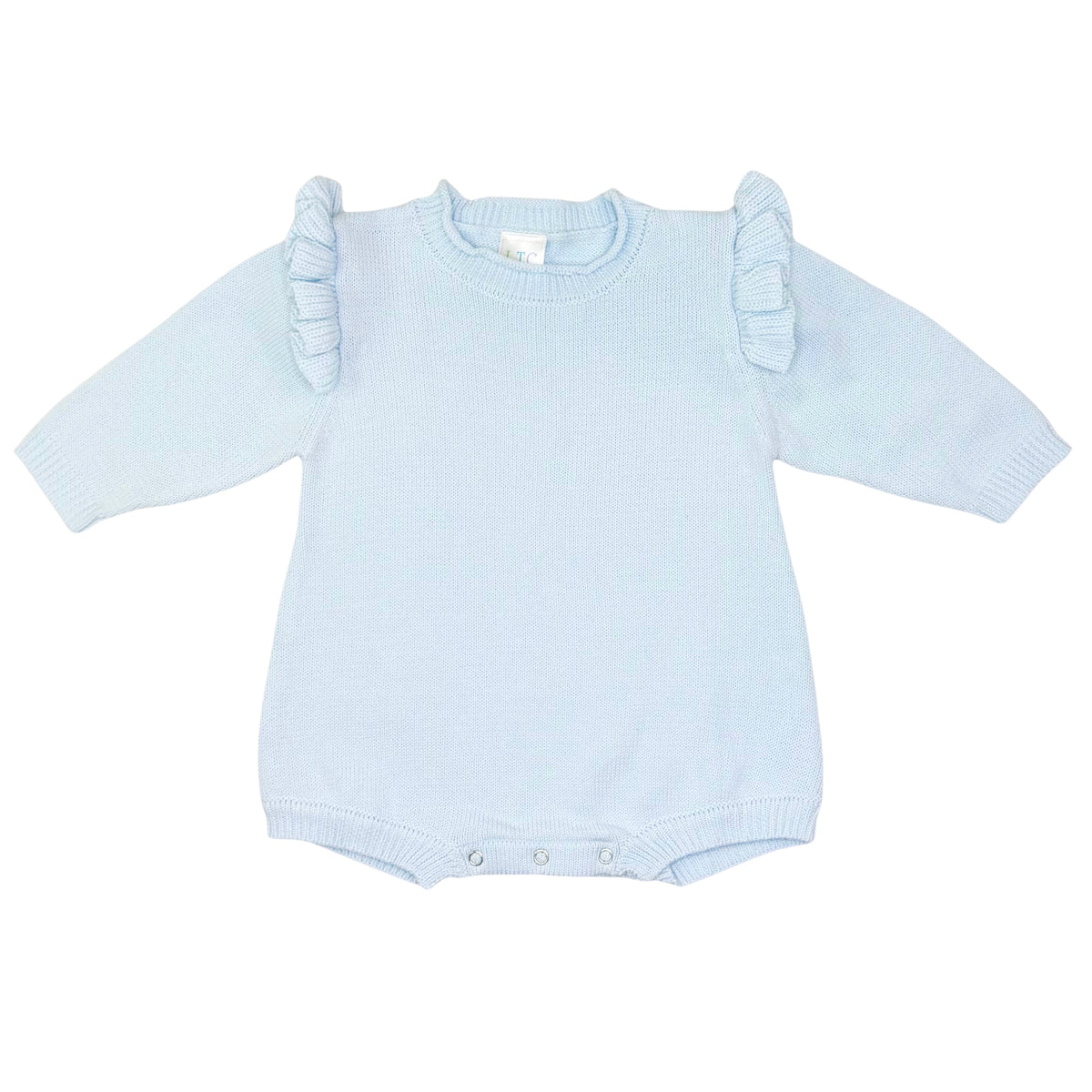 Girls Long Sleeve Roll Neck Ruffle Bubble