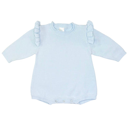 Girls Long Sleeve Roll Neck Ruffle Bubble