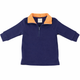 Navy with Orange Gingham