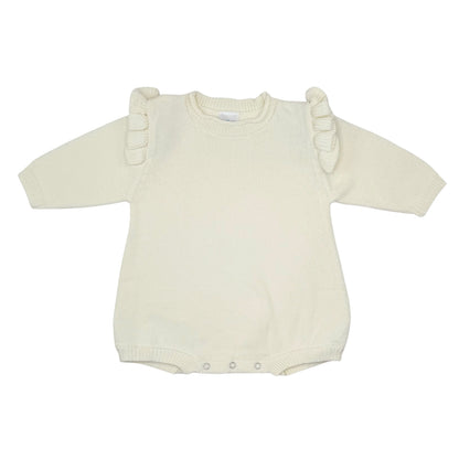 Girls Long Sleeve Roll Neck Ruffle Bubble
