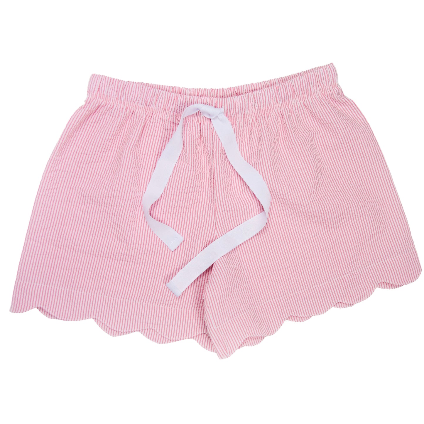 Women's Seersucker Scalloped Lounge Shorts -Miller Collection