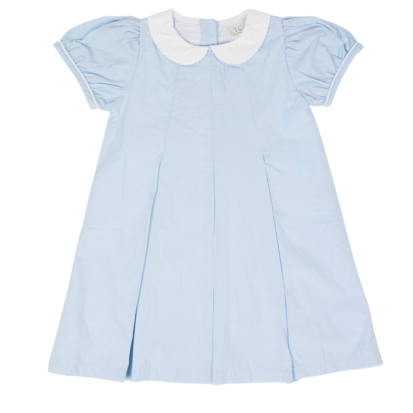 pale blue peter pan collar dress Pleated Size 5T Color:ROYAL The Ultimate Guide to pattern_Print