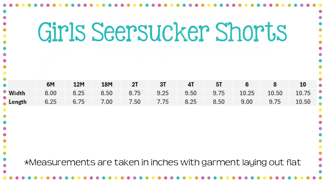 Girls Single Ruffle Seersucker Shorties