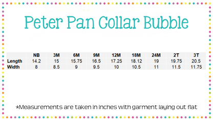 Unisex Peter Pan Collar Bubble