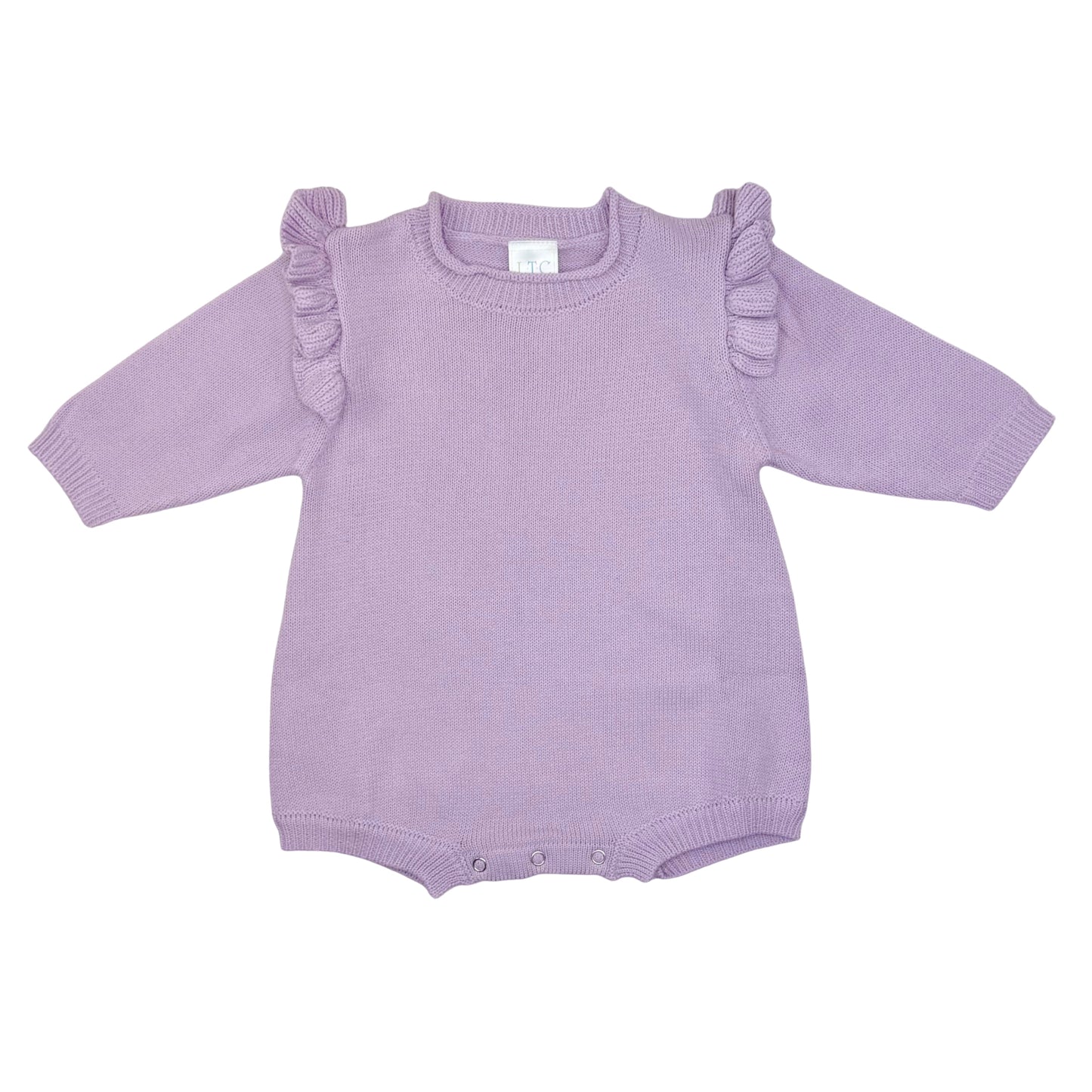 Girls Long Sleeve Roll Neck Ruffle Bubble