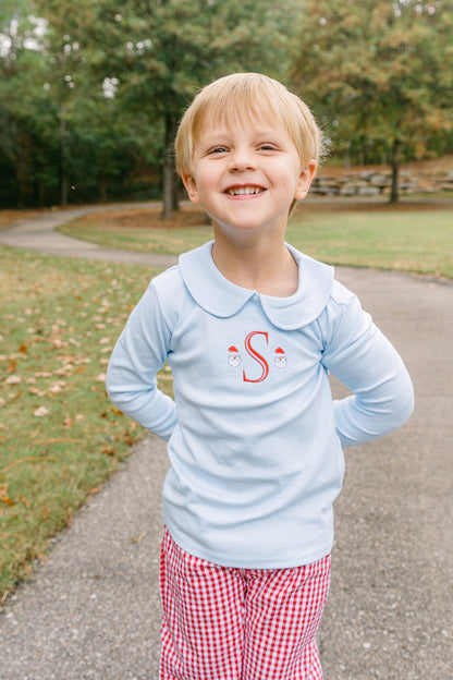 Unisex Long Sleeve Peter Pan Collar Shirt