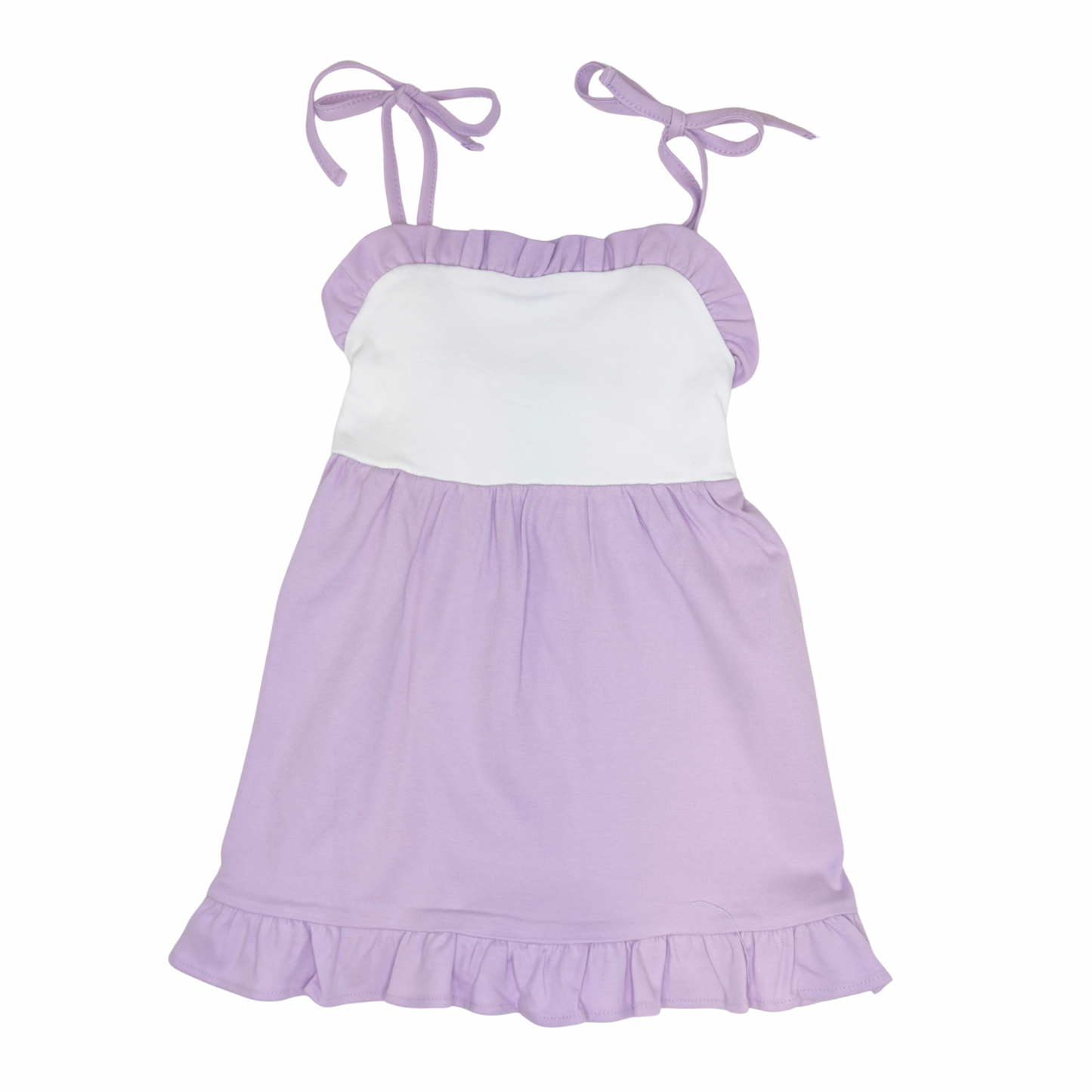 Girls Ruffle Tie Sun Dress