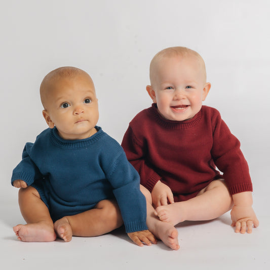 Unisex Long Sleeve Roll Neck Bubble Sweater
