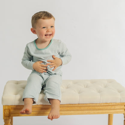 Boys Long Romper (Solids&Microstripe)