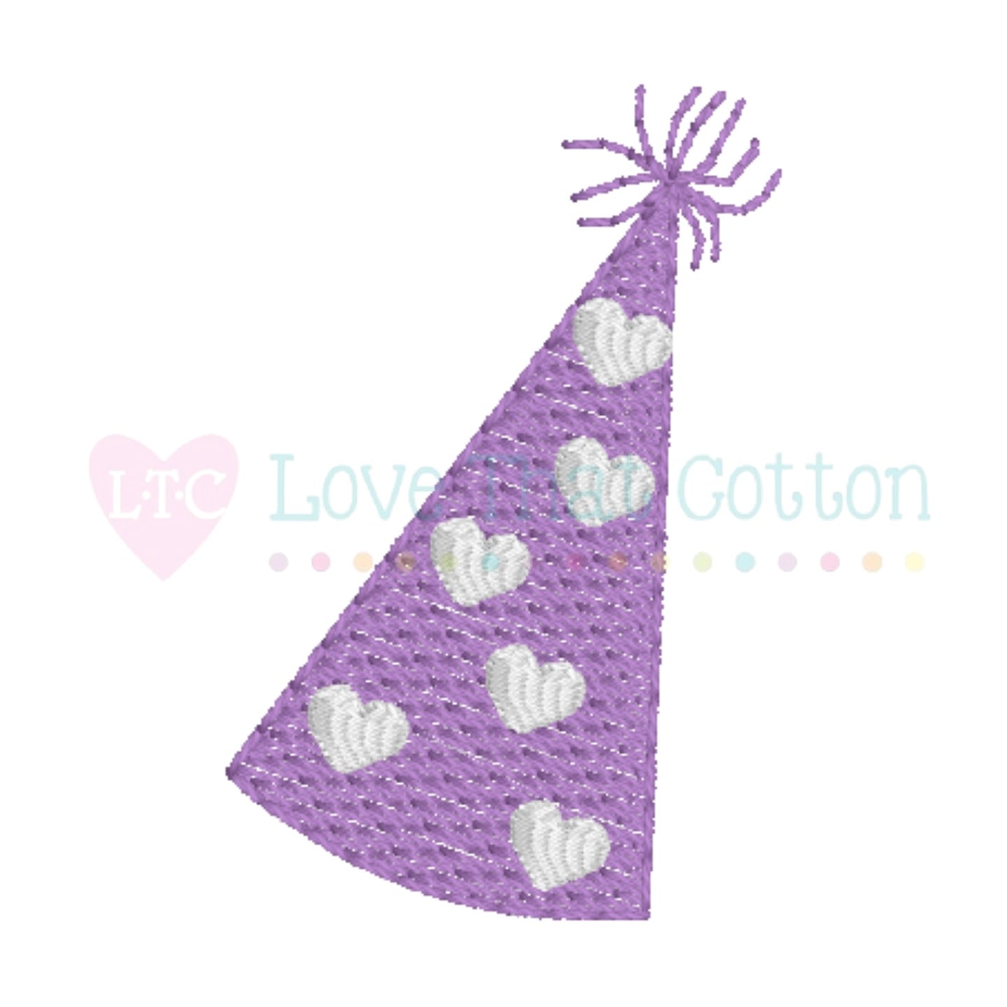 It's My Birthday Party Hat w/Hearts Sketch Mini