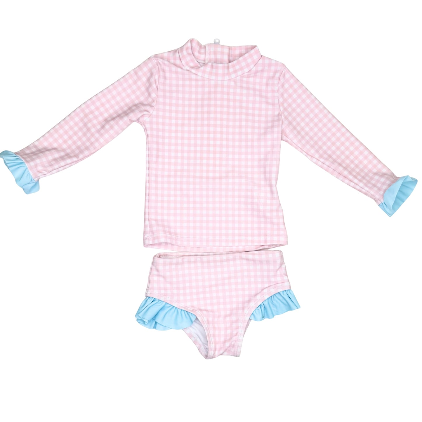 Girls Long Sleeve Two Piece Swimsuit