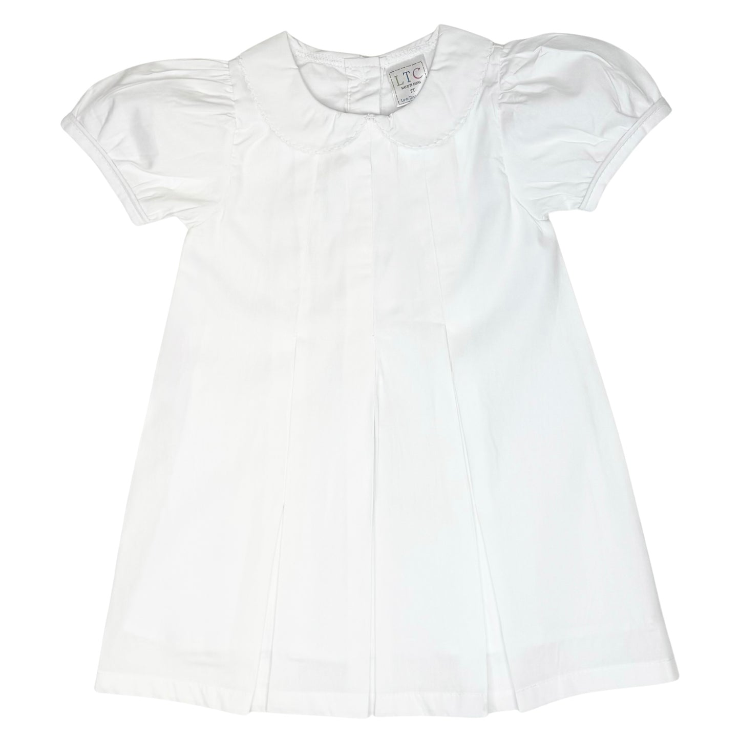 Pleated Peter Pan Collar Dress