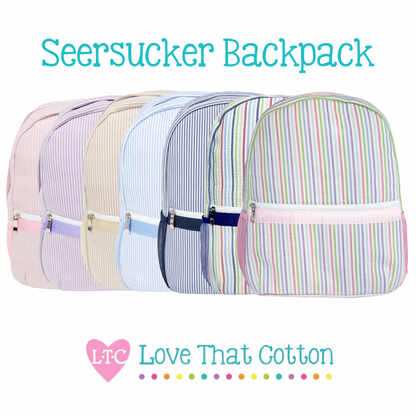 Seersucker Backpack (Full Size)