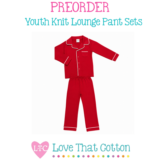 PREORDER END JULY 2026 Youth Knit Lounge Pant Set