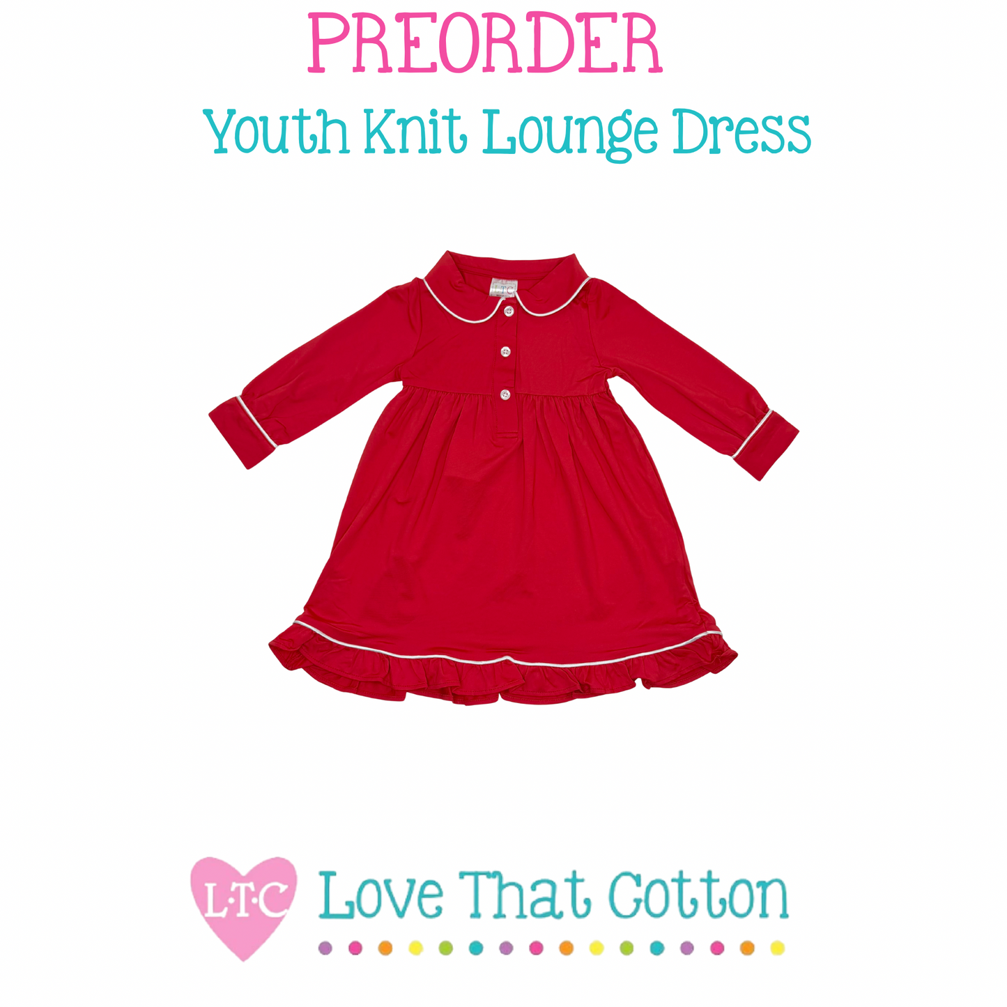 PREORDER END JULY 2026 Knit Youth Lounge Dress