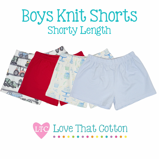 Boys Knit Shorts (Shorty Length)