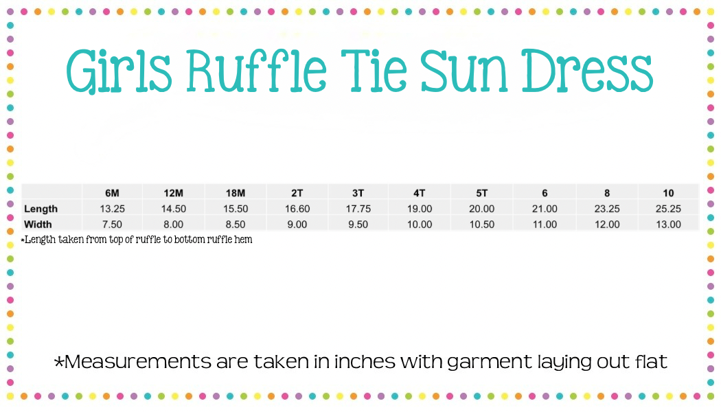 Girls Ruffle Tie Sun Dress