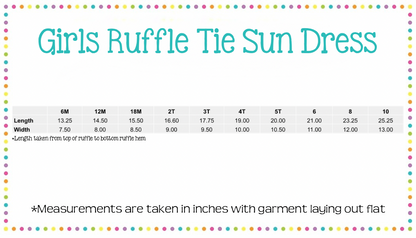 Girls Ruffle Tie Sun Dress