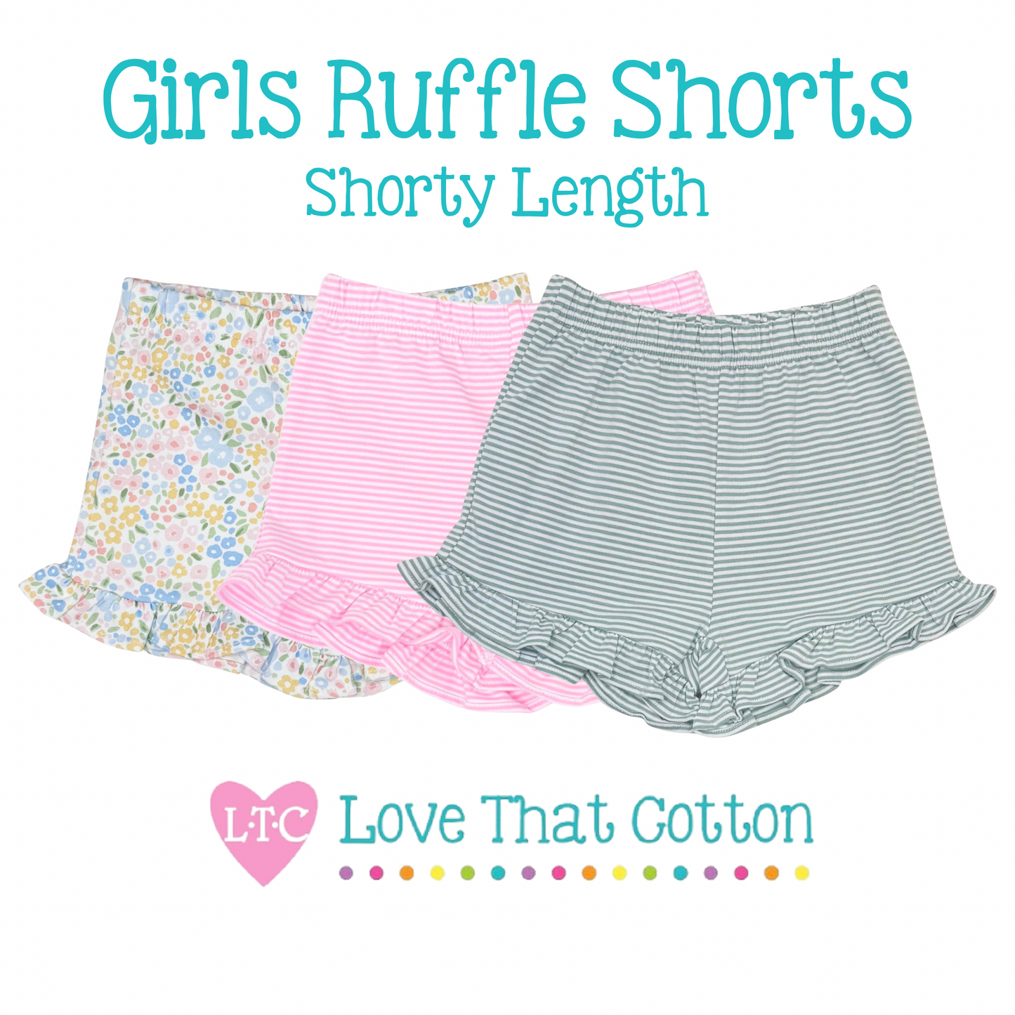 Girls Knit Ruffled Shorties (Shorty Length)