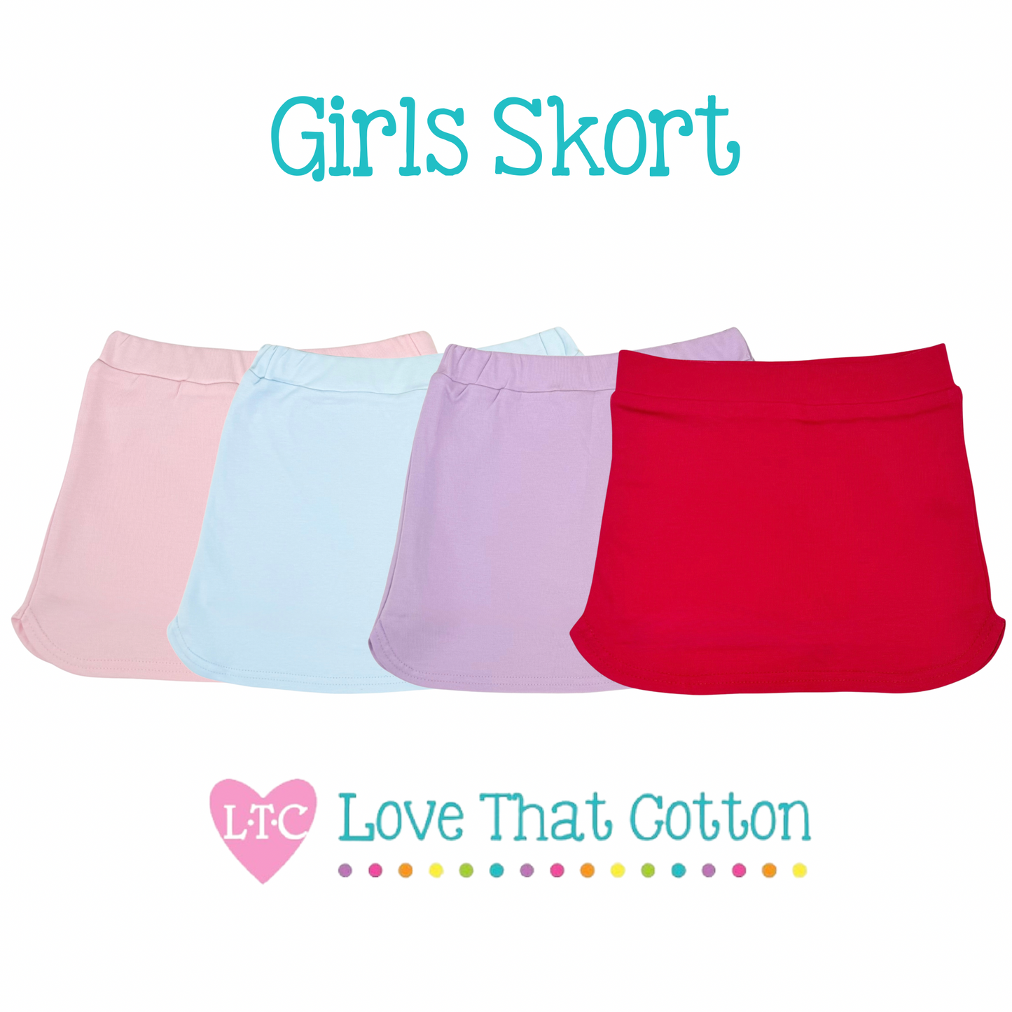 Girls Knit Skort (with Shorts underneath)
