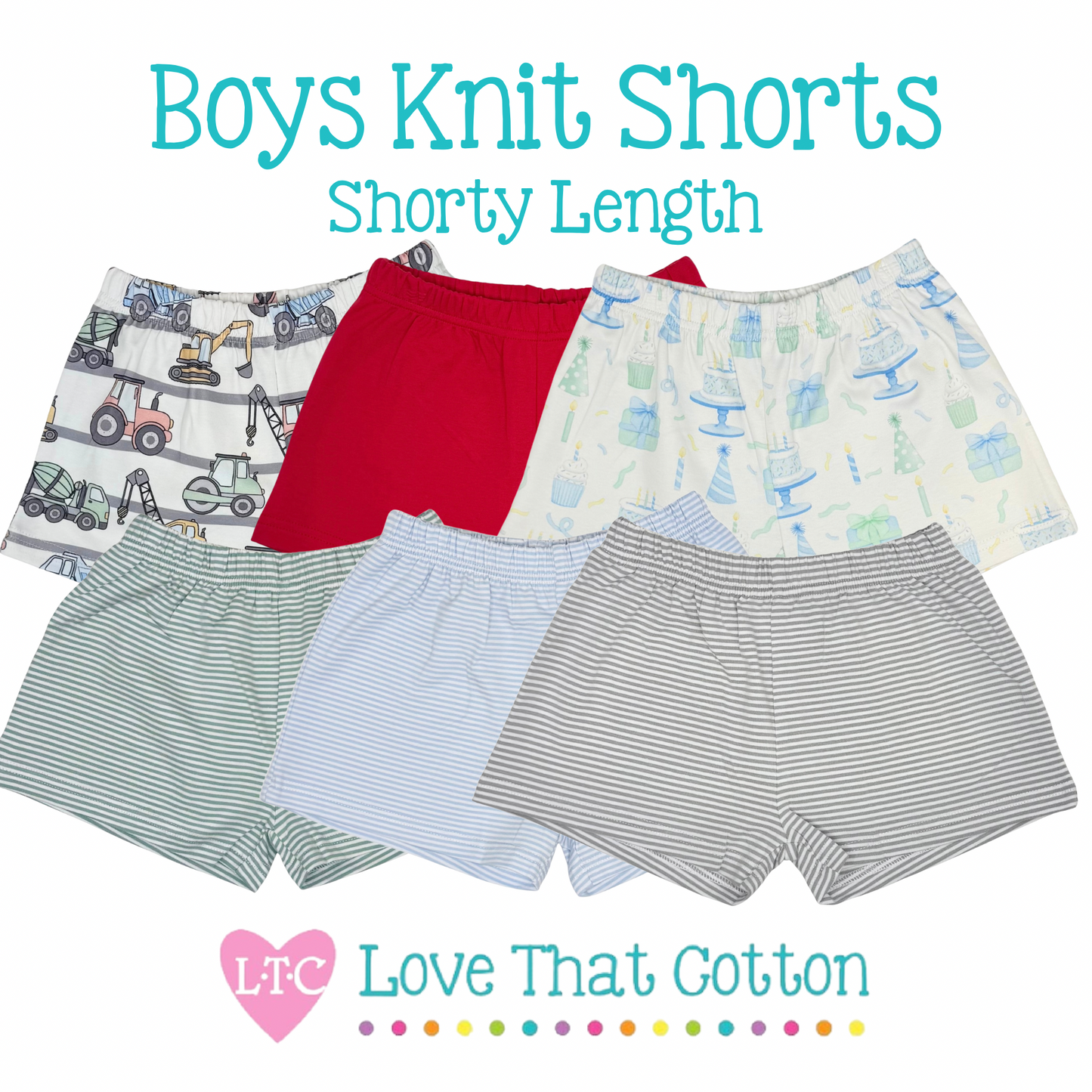 Boys Knit Shorts (Shorty Length)