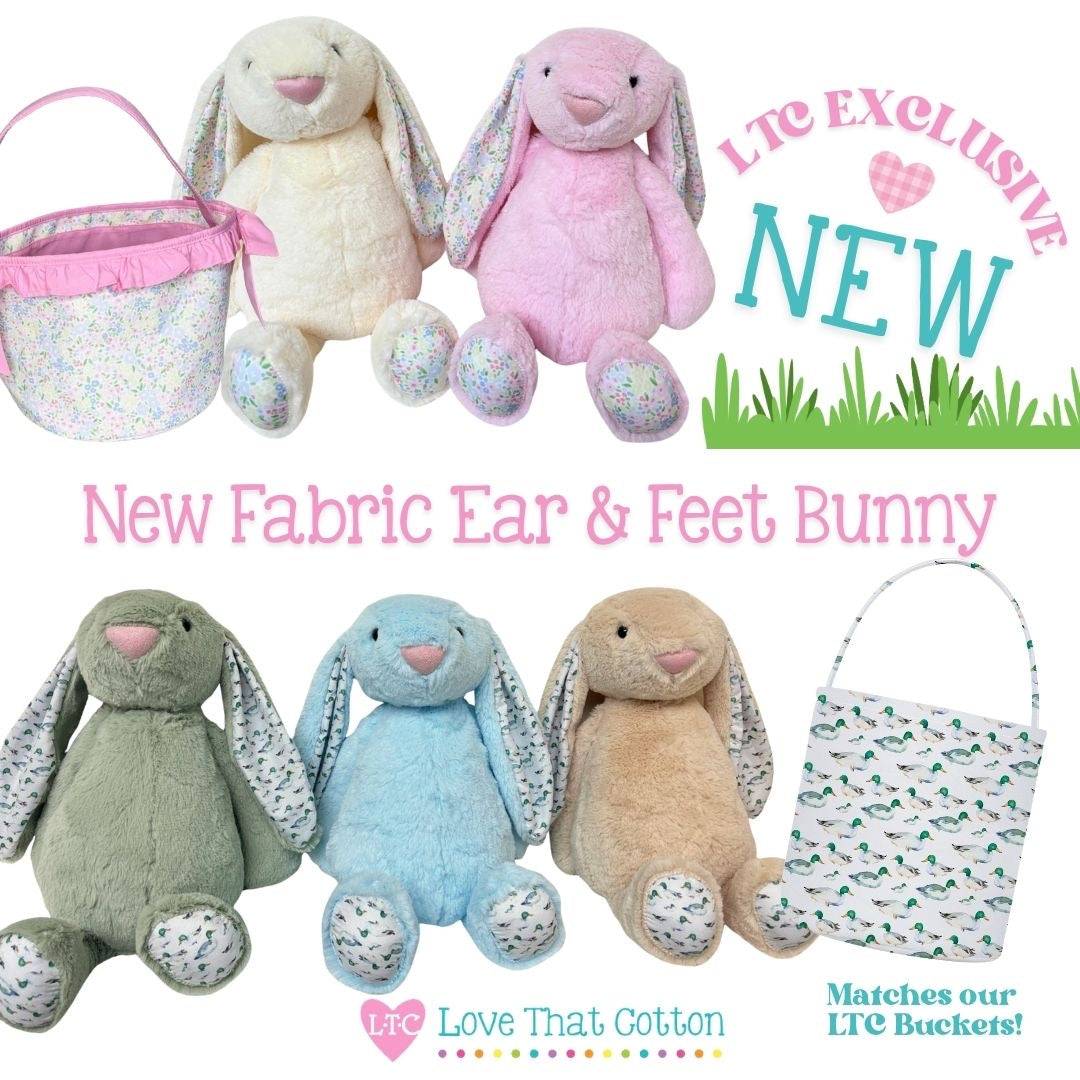 LIMITED 16" Plush Bunny w/Fabric Ears