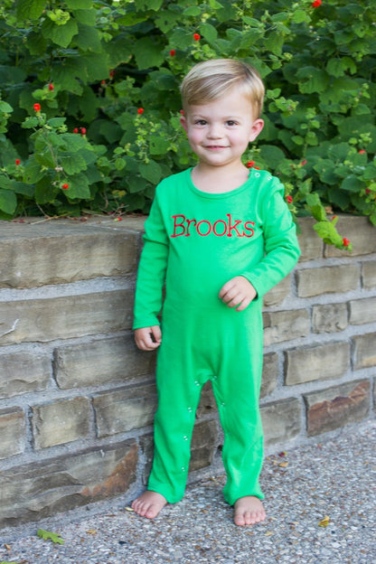 Boys Long Romper (Solids)